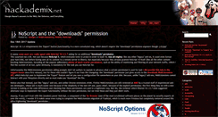 Desktop Screenshot of hackademix.net