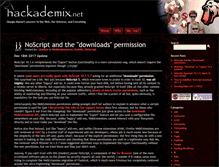 Tablet Screenshot of hackademix.net